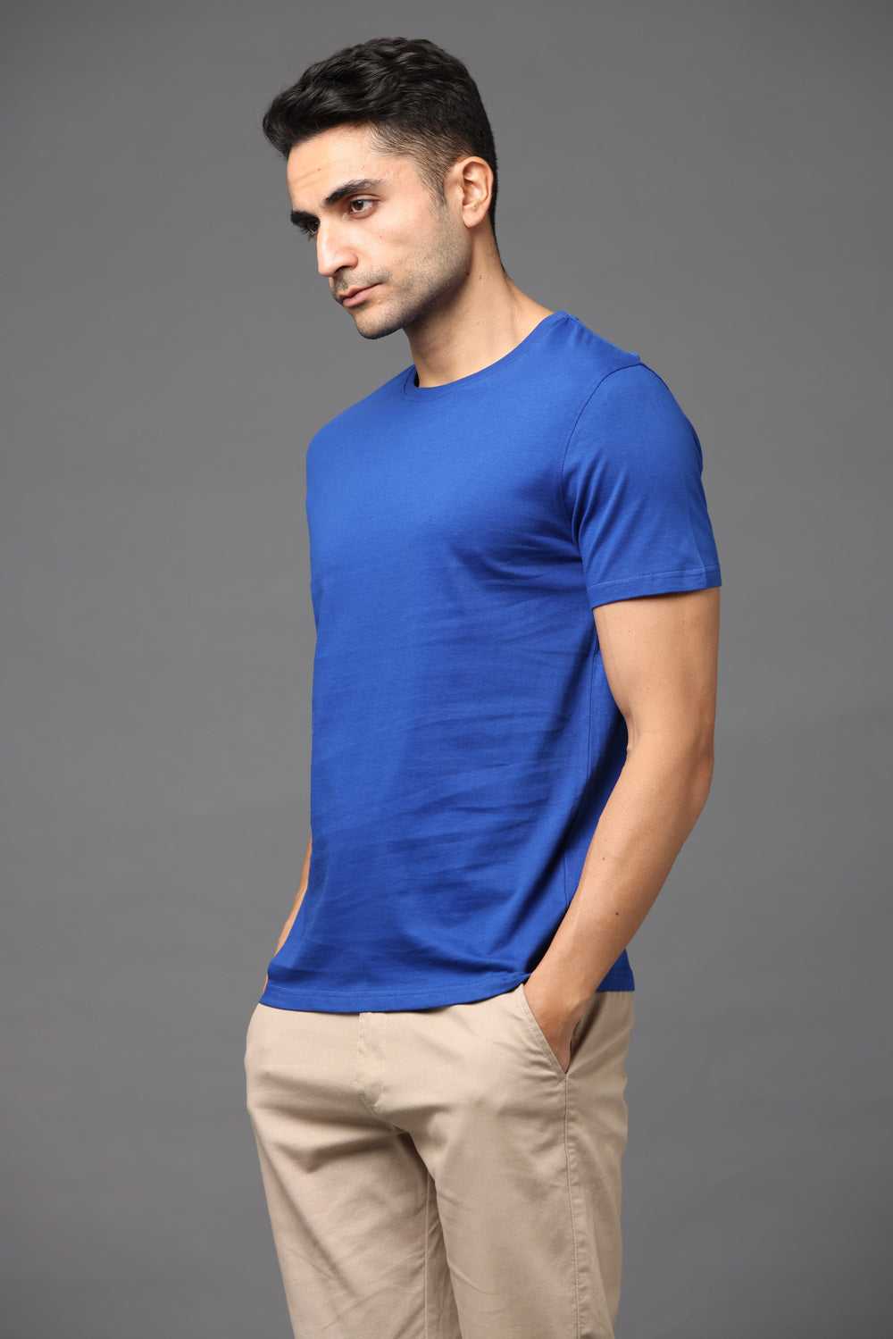 Irsya Premium Crew Neck Unisex Tshirt - Imperial Blue