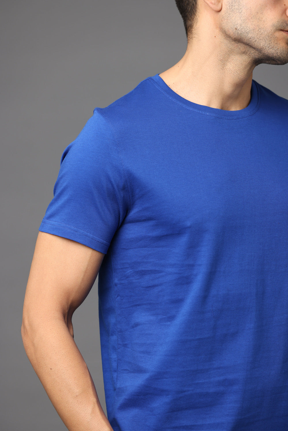 Irsya Premium Crew Neck Unisex Tshirt - Imperial Blue