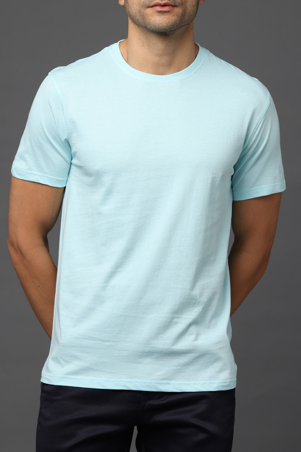 Irsya Premium Crew Neck Unisex Tshirt - Mint Blue