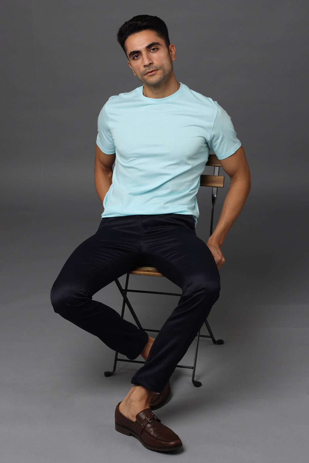 Irsya Premium Crew Neck Unisex Tshirt - Mint Blue