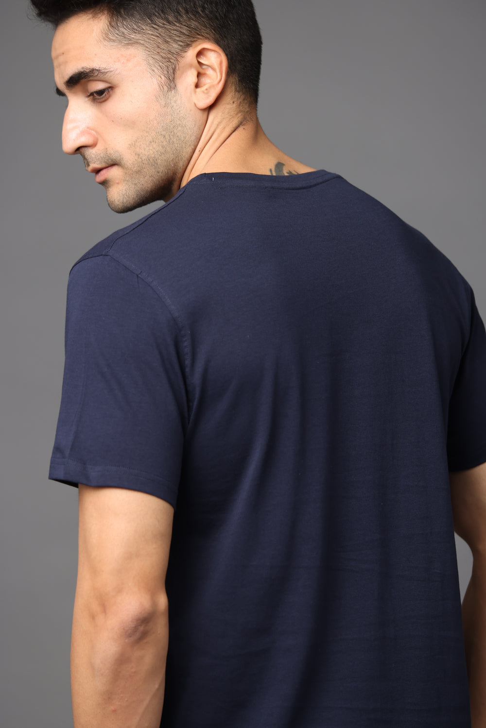Irsya Premium Crew Neck Unisex Tshirt - Navy Blue