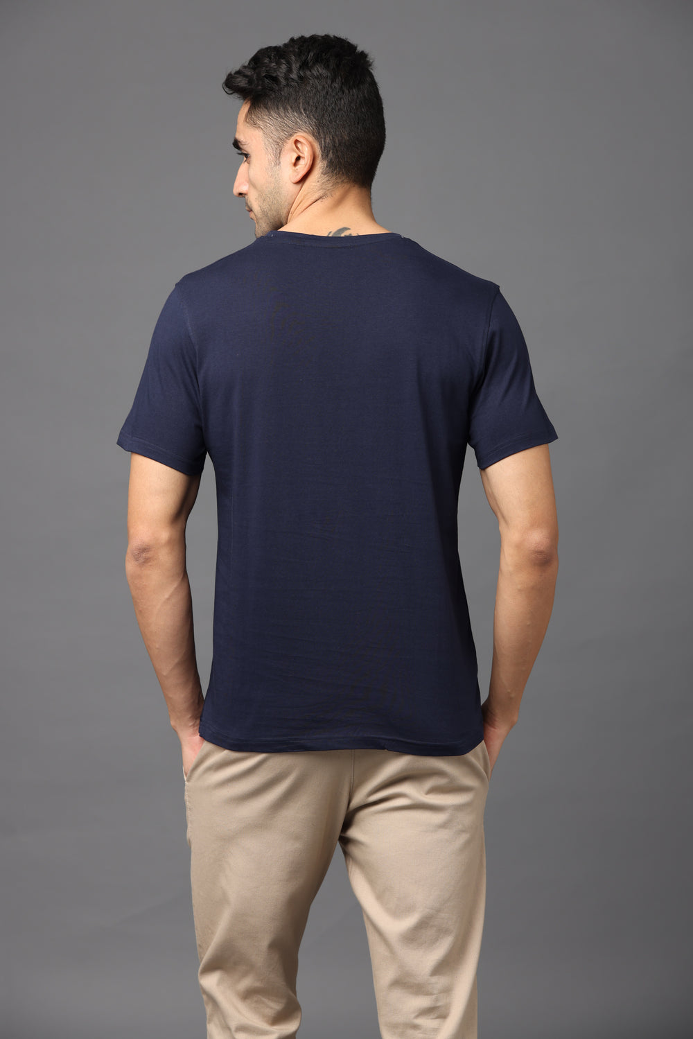 Irsya Premium Crew Neck Unisex Tshirt - Navy Blue