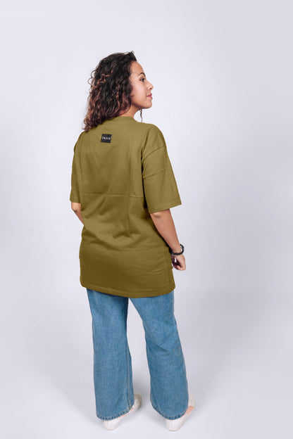 Irsya Oversized Olive Tee - Unisex