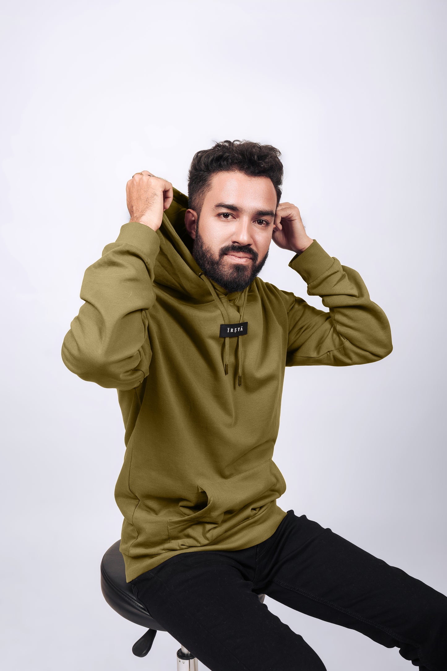 Irsya Earthy Defender Unisex Hoodie - 300 GSM Premium French Terry Brushed Fabric