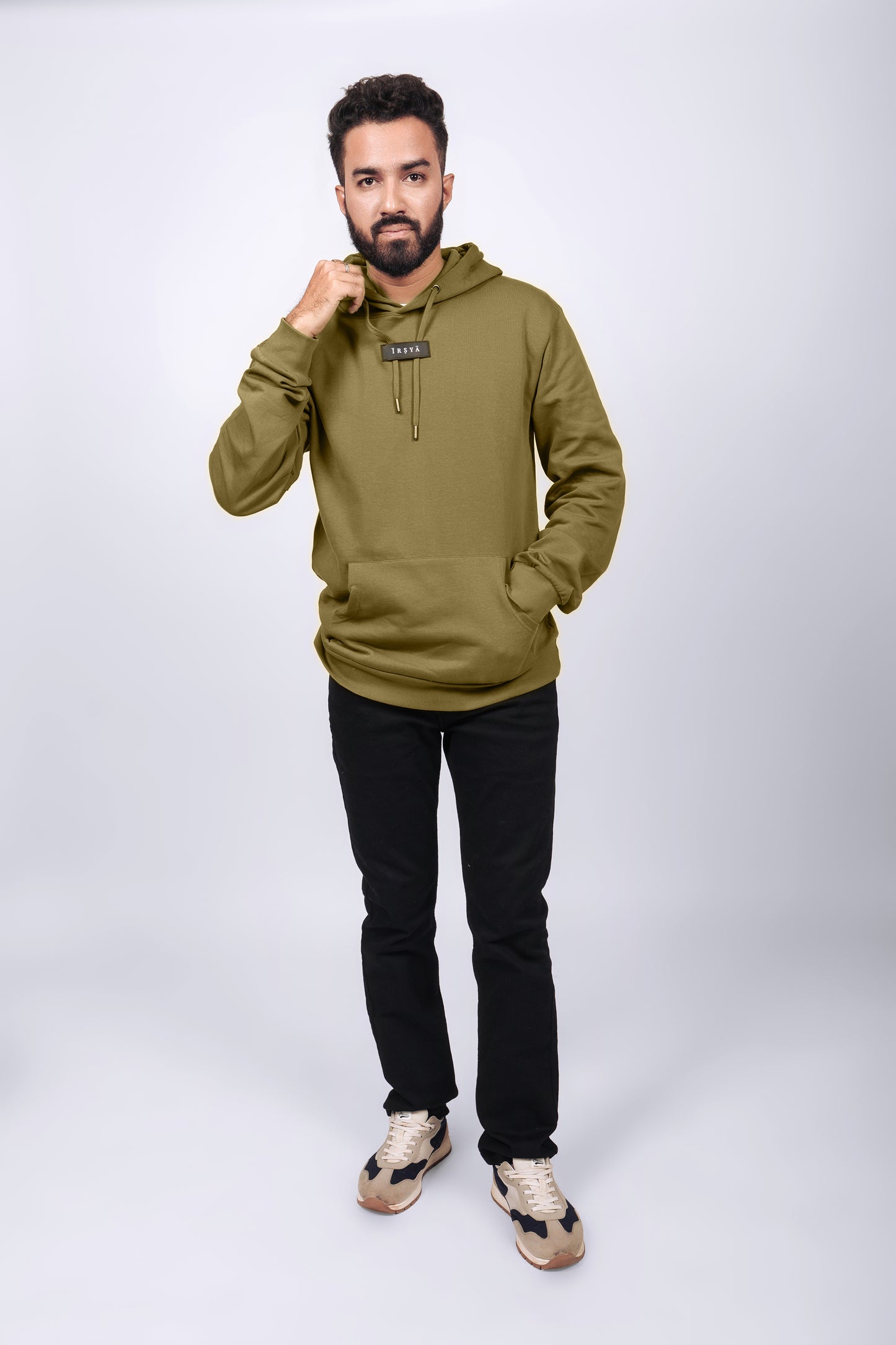 Irsya Earthy Defender Unisex Hoodie - 300 GSM Premium French Terry Brushed Fabric