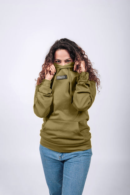 Irsya Earthy Defender Unisex Hoodie - 300 GSM Premium French Terry Brushed Fabric