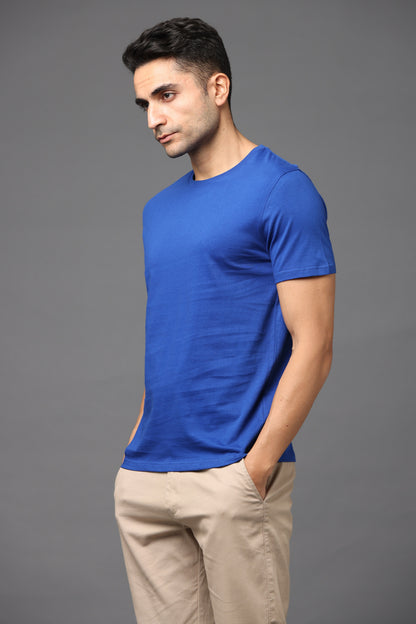 Irsya Premium Crew Neck Unisex Tshirt - Imperial Blue