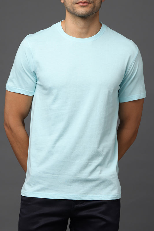 Irsya Premium Crew Neck Unisex Tshirt - Mint Blue