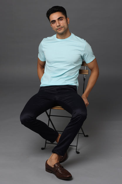 Irsya Premium Crew Neck Unisex Tshirt - Mint Blue
