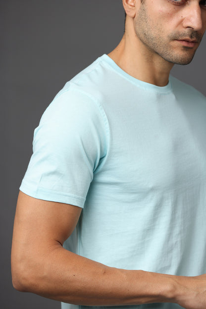 Irsya Premium Crew Neck Unisex Tshirt - Mint Blue