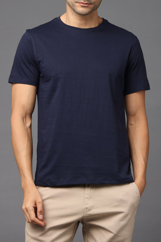 Irsya Premium Crew Neck Unisex Tshirt - Navy Blue