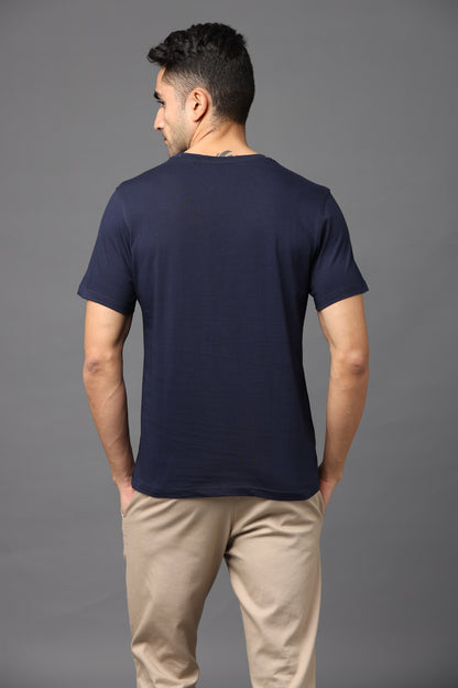 Irsya Premium Crew Neck Unisex Tshirt - Navy Blue